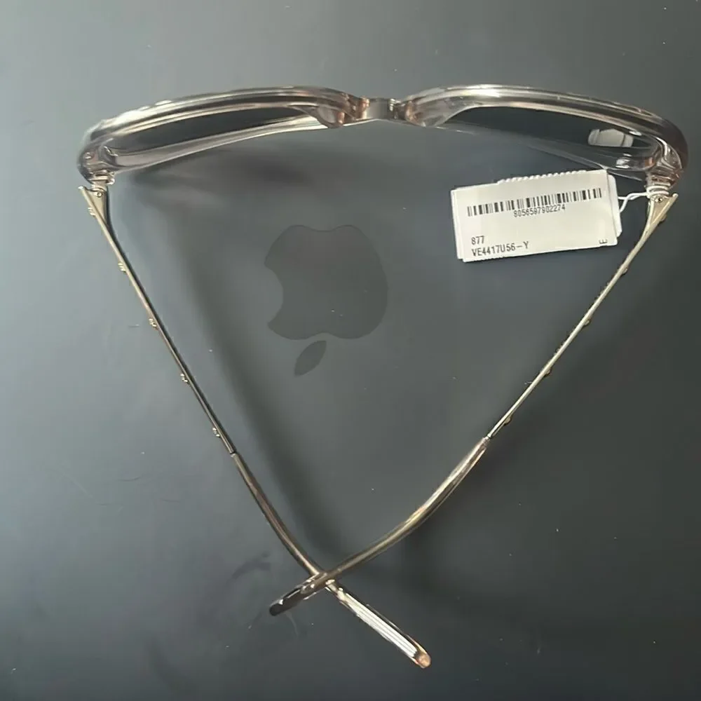 Versace MOD 4348 5270/6V Translucent Grey/Grey Gradient Sunglasses/Case NWT $342